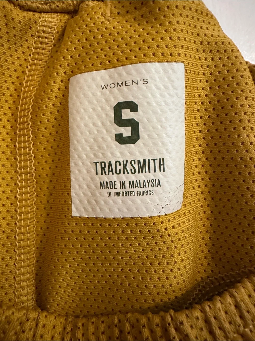 Tracksmith Van Cortlandt Singlet Long Sleeve Shorts Set Honey Gold Ivory Small - Picture 10 of 10